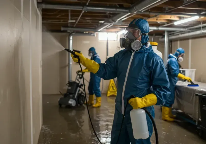 Basement Sanitization and Antimicrobial Treatment process in Great Falls, MT