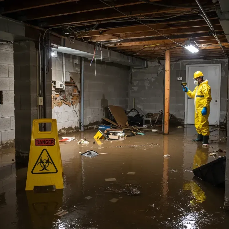 Flooded Basement Electrical Hazard in Great Falls, MT Property